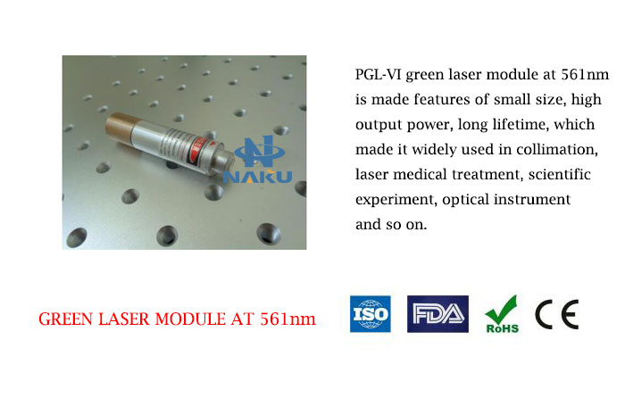 561nm Yellow Green Laser 1~5mW